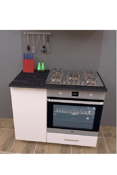 UMGMOBİLYA Ankastre Fırın Ve Ocak Dolabı, Set Üstü Ocak Dolabı, Çok Amaçlı Dolap, Mutfak Dolabı - 4