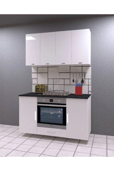 UMGMOBİLYA 140LIK ÜST DOLAPLI ANKASTRE DOLABI, MUTFAK DOLABI, ÇOK AMAÇLI DOLAP - 2