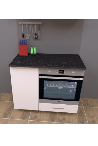 UMGMOBİLYA Ankastre Fırın Ve Ocak Dolabı, Set Üstü Ocak Dolabı, Çok Amaçlı Dolap, Mutfak Dolabı - 3