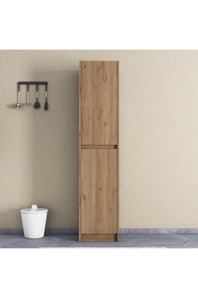 UMGMOBİLYA Patentli Astira Meşe Kulpsuz Boy Dolabı, Mutfak Dolabı, Ayakkabılık, Kiler/Banyo Dolabı, Elbise Dolabı - 2