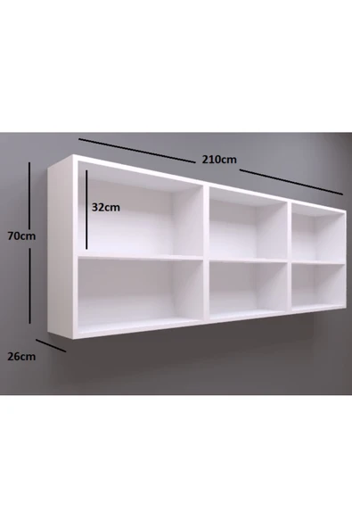 UMGMOBİLYA 210LUK ÜST MODÜL, MUTFAK DOLABI, ÇOK AMAÇLI DOLAP, KİLER DOLABI - 3