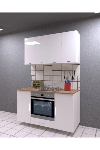 UMGMOBİLYA 140LIK ÜST DOLAPLI ANKASTRE DOLABI, MUTFAK DOLABI, ÇOK AMAÇLI DOLAP - 2