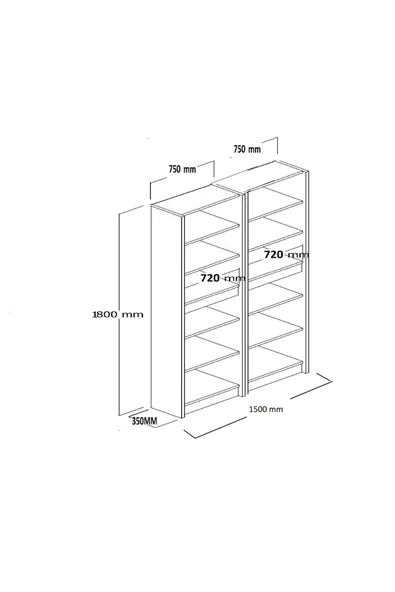 UMGMOBİLYA Voltra Patentli Çok Amaçlı Dolap, Mutfak Dolabı, Banyo Dolabı, Kiler Dolabı, Ayakkabılık - 3