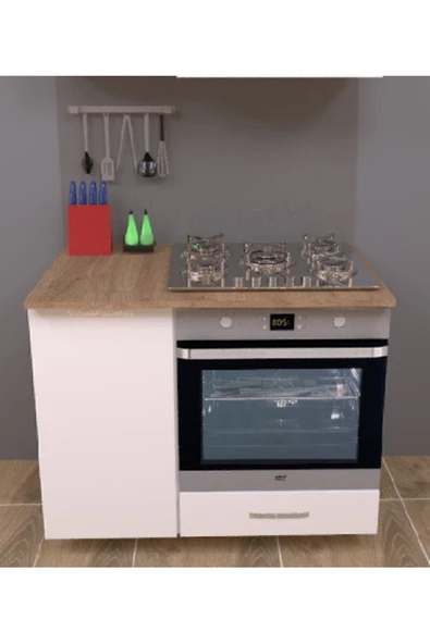 UMGMOBİLYA Ankastre Fırın Ve Ocak Dolabı, Set Üstü Ocak Dolabı, Çok Amaçlı Dolap, Mutfak Dolabı - 4