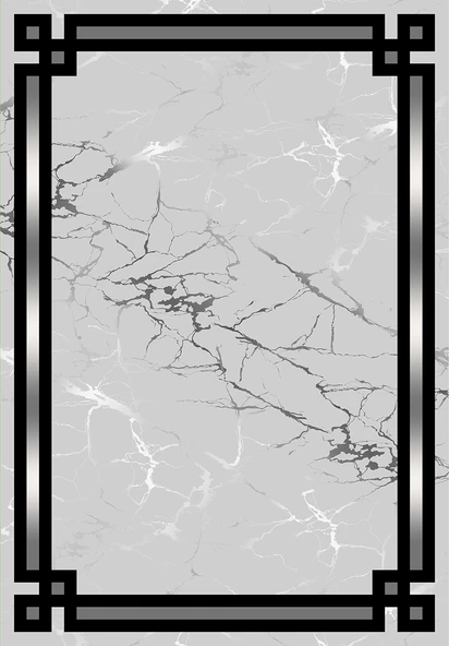 Makinede Yıkanabilir Leke Tutmaz  Gri Dot Keçe Kaymaz Taban Çerçeve Salon Saçaksız Halı B1211  GRİ 80 x 200 - Resim 2