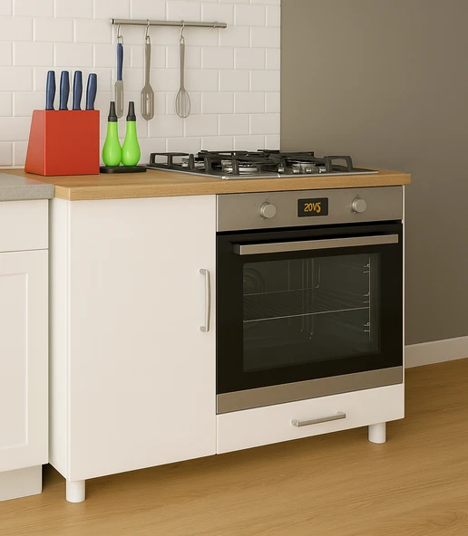 UMGMOBİLYA Ankastre Fırın Ve Ocak Dolabı, Set Üstü Ocak Dolabı, Çok Amaçlı Dolap, Mutfak Dolabı - 4