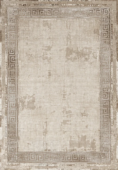 Makinede Yıkanabilir Leke Tutmaz  Bej-Vizon Dot Keçe Kaymaz Taban Vintage Salon Saçaksız Halı B1196  BEJ-VİZON 180 x 280 - Resim 2