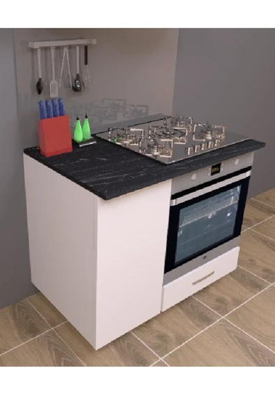 UMGMOBİLYA Ankastre Fırın Ve Ocak Dolabı, Set Üstü Ocak Dolabı, Çok Amaçlı Dolap, Mutfak Dolabı - 2