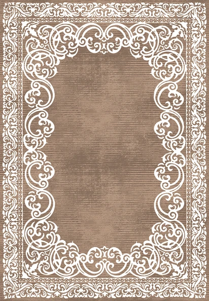 Makinede Yıkanabilir Leke Tutmaz  Vizon Dot Keçe Kaymaz Taban Eternity Salon Saçaksız Halı B1218  VİZON 180 x 280 - Resim 2