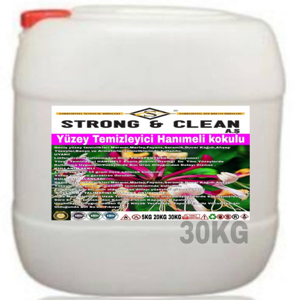 YÜZEY TEMİZLEYİCİ HANIMELİ KOKUSU 30KG