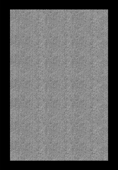 Makinede Yıkanabilir Leke Tutmaz  Siyah Dot Keçe Kaymaz Taban Modern Salon Saçaksız Halı B1255  SİYAH 80 x 200 - Resim 2