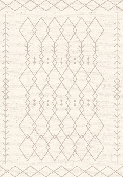 Makinede Yıkanabilir Leke Tutmaz  Krem Dot Keçe Kaymaz Taban İskandinav Salon Saçaksız Halı A189  KREM KAHVE 160 x 230 - Resim 2