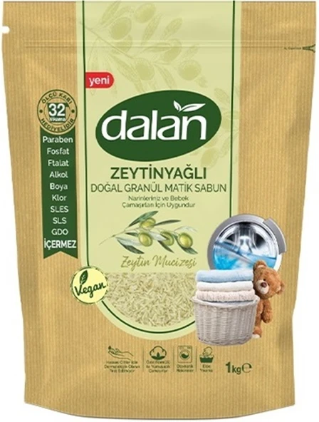 Dalan Antik Defneli Zeytinyağı Sabunu 900GR*2PK & Granül Sabun Tozu 1KG*2PK (Karma 4 Lü Avantaj Set) - 4