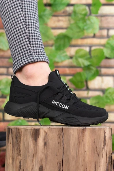 Riccon Unisex Siyah Sneaker