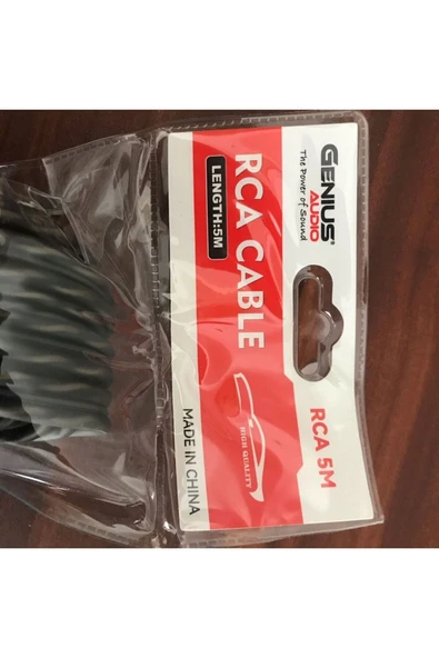 GENIUS STORE Genıus 2 Rca + 2 Rca 5Metre Tetikli Amfi Kablosu Rca Kablo - 3