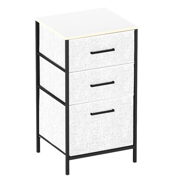 Çocuk 3 Çekmeceli Orta Boy Komodin Sehpa Gri 1603 - 4