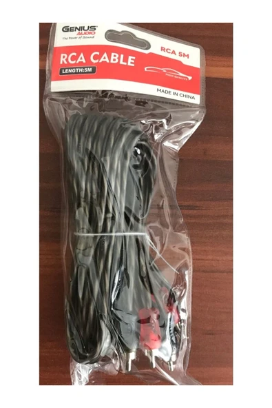 GENIUS STORE Genıus 2 Rca + 2 Rca 5Metre Tetikli Amfi Kablosu Rca Kablo - 4