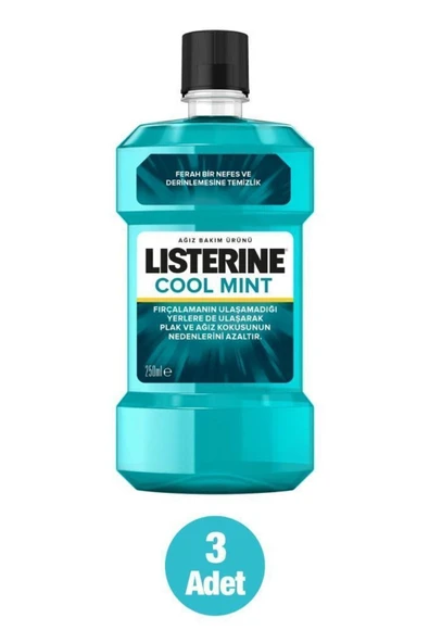 LİSTERİNE Cool Mint Ağız Bakım Suyu 250 ml X3 - 2