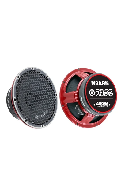 REISS AUDIO RS-M8ARN 400W Maksimum Güç 200W RMS Metal Kapaklı 20 cm Oto Midrange Hoparlör