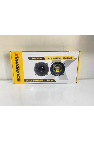 Soundmax SX-CX502 13 CM 170 W KOAKSİYEL HOPARLÖR
