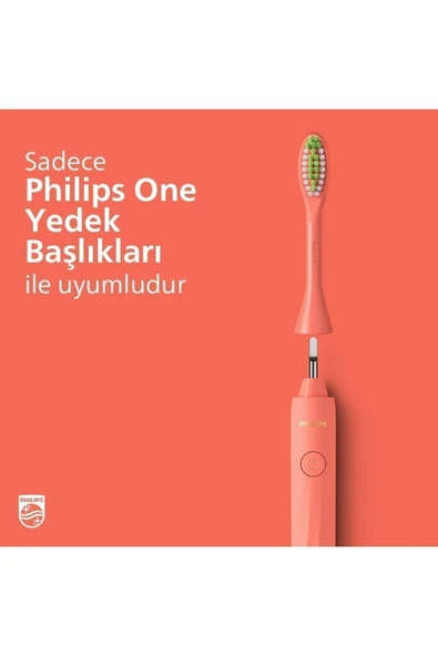 Philips One by Sonicare HY1100/51 Turuncu Pilli Diş Fırçası - 3