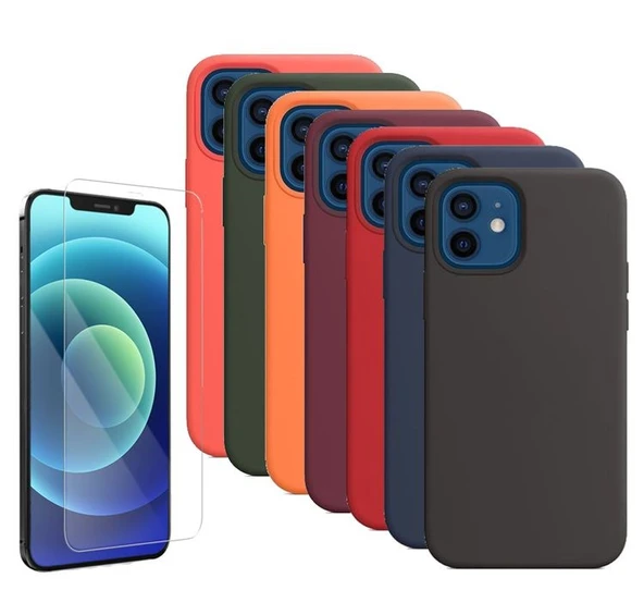 Apple iPhone 12 Mini 5.4 Kılıf İçi Kadife Silikon Lansman Tam Koruma