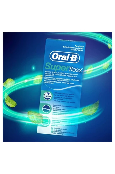 Oral-B Diş Ipi Super Floss 50 Adet - Resim 2