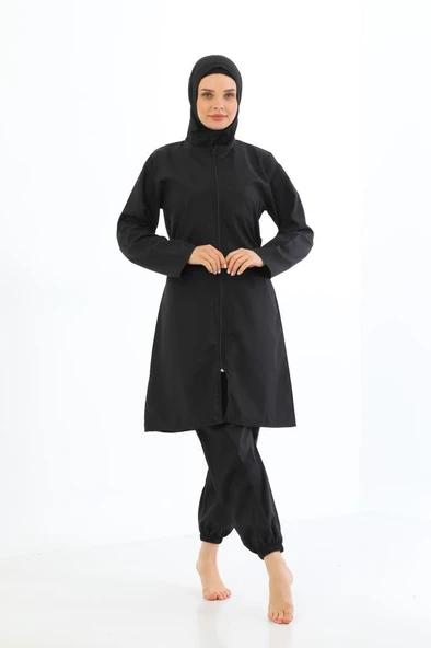 Form Angel Bayan Büyük BedenTam Kapalı Tesettür Mayo 1700-2-6