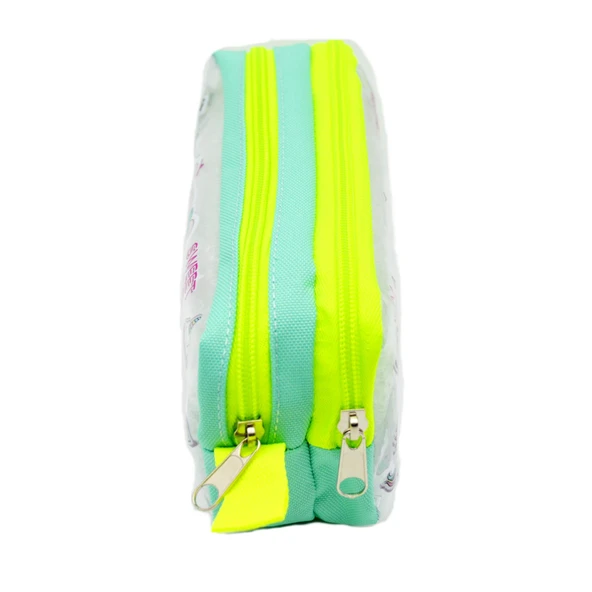 Mikro Çift Gözlü Kalemlik  Şeffaf PVC MK-S20 - 7