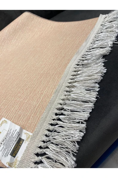 Makinede Yıkanabilir Leke Tutmaz  Multi Pvc Deri Kaymaz Taban Etnik Salon Saçaksız Halı E4135  ÇOKLU 150 x 350 - Resim 4