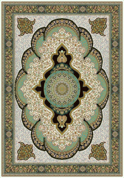 Makinede Yıkanabilir Leke Tutmaz  FıstıkYeşili Dot Keçe Kaymaz Taban Göbekli Salon Saçaksız Halı E4163  FISTIK YEŞİLİ 80 x 200 - Resim 2