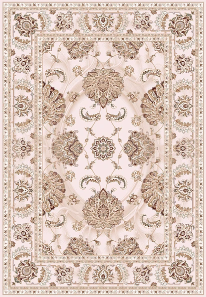 Makinede Yıkanabilir Leke Tutmaz  Pudra Dot Keçe Kaymaz Taban Göbekli Salon Saçaksız Halı E4166  PUDRA 180 x 280 - Resim 2