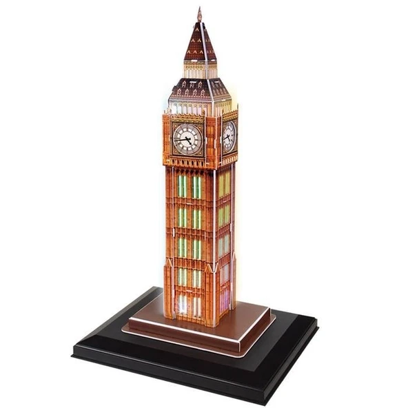 Cubic Fun 3D 28 Parça Puzzle Big Ben Saat Kulesi - İngiltere(Led - 3