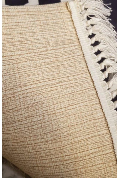 Makinede Yıkanabilir Leke Tutmaz  Beyaz Pvc Deri Kaymaz Taban Tasarım Kız Çocuk Saçaksız Halı H7056  ÇOKLU 160 x 230 - 4