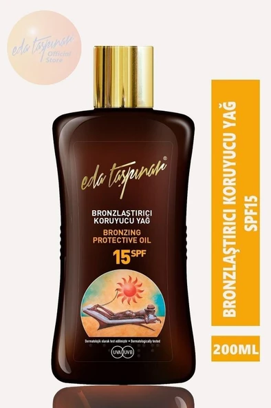 Eda Taşpınar Bronzlaştırıcı Koruyucu Yağ Spf 15 20