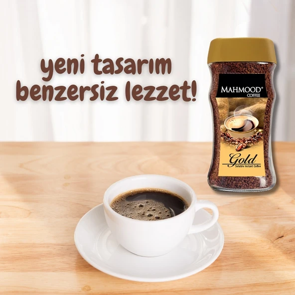 Mahmood Coffee Gold Granül Kahve Cam Kavanoz 100 G x 6lı Set - 4