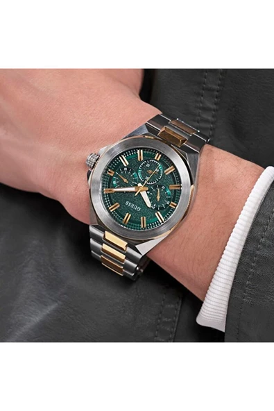 Guess Gugw0798g3 Çelik Kasa Çelik Kordonlu Erkek Kol Saati - Resim 6