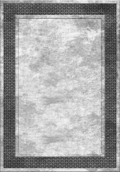Makinede Yıkanabilir Leke Tutmaz  Gri Pvc Deri Kaymaz Taban Salon-Yolluk Saçaksız Halı B1180  160 x 230 GRİ - 2