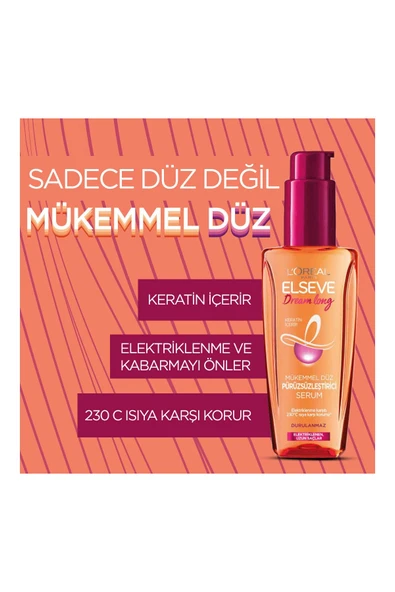 ELSEVE L'oréal Paris Dream Long Mükemmel Düz Pürüzsüzleştirici Serum - 3