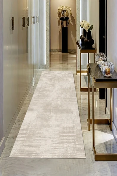 Makinede Yıkanabilir Leke Tutmaz Vizon Pvc Deri Kaymaz Taban Modern Yolluk Saçaksız Halı 87-00 ÇOKLU 160 x 230