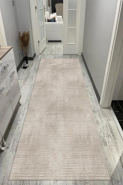 Makinede Yıkanabilir Leke Tutmaz Vizon Pvc Deri Kaymaz Taban Modern Yolluk Saçaksız Halı 87-00 ÇOKLU 160 x 230 - 2