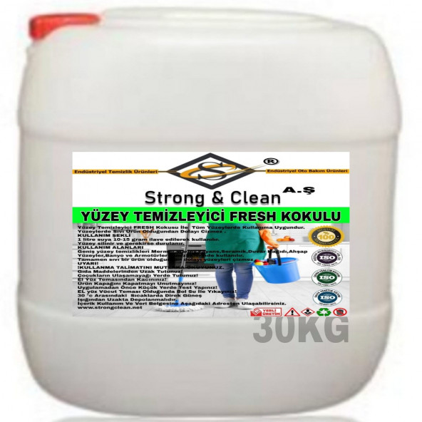 Yüzey Temizleyici Fresh Kokulu 30KG