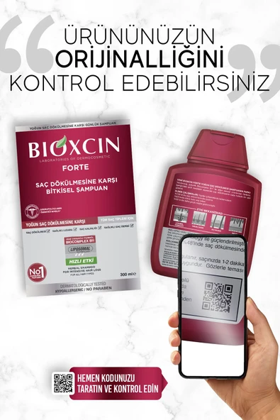 BİOXCİN Forte Yoğun Bakım Kiti (Tablet-Şampuan-Serum) Yoğun Saç Dökülmesi Seti - 7