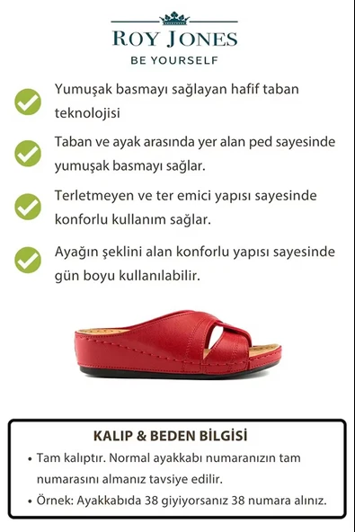 Roy Jones Kadın Ortopedik Konfor Modeli Günlük Rahat Kısa Topuklu Anatomik Anne Orta Yaş Genç Ev Içi Terliği - 4