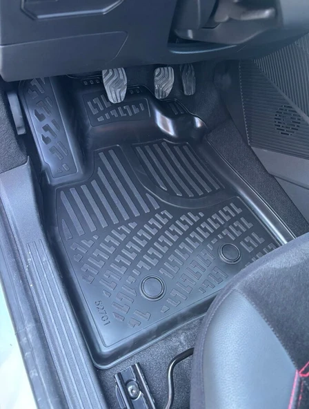 Rizline Renault Duster Eco G & E-Tech Full Hybrit 4x2 2024 Sonrası  3D Havuzlu Paspas Siyah - Resim 3