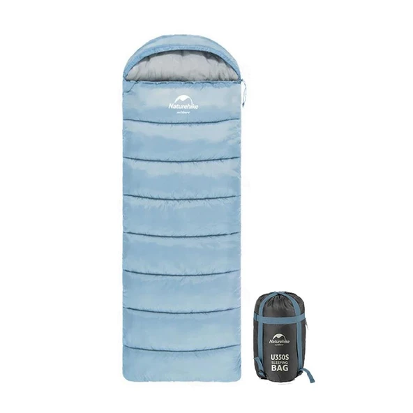 Naturehike U250 Zarf Tarzı Kapüşonlu Uyku Tulumu -10°C  MAVİ Right