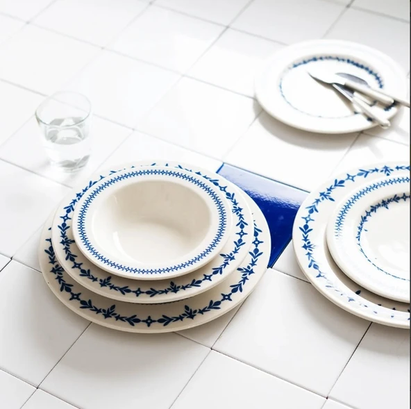 Porser Blue Orbit 24 Parça Yemek Takımı - 3