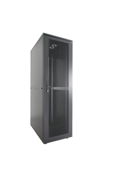 Canovate 42U 800x1000mm 19'' Dikili Tip Server Rack Kabinet Siyah 2 Yıl Üretici Garantili