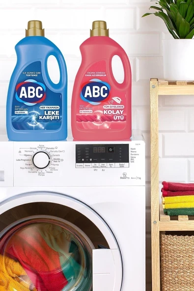ABC Sıvı Çamaşır Deterjanı Leke Karşıtı & Kolay Ütü 2li - 3