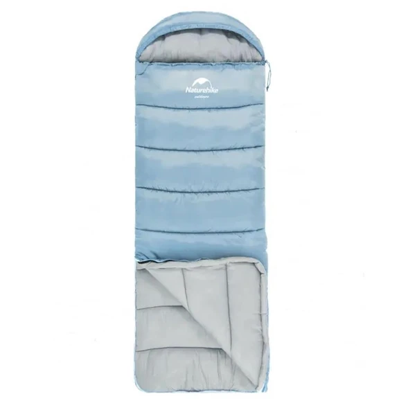 Naturehike U250 Zarf Tarzı Kapüşonlu Uyku Tulumu -10°C  MAVİ Right - 2